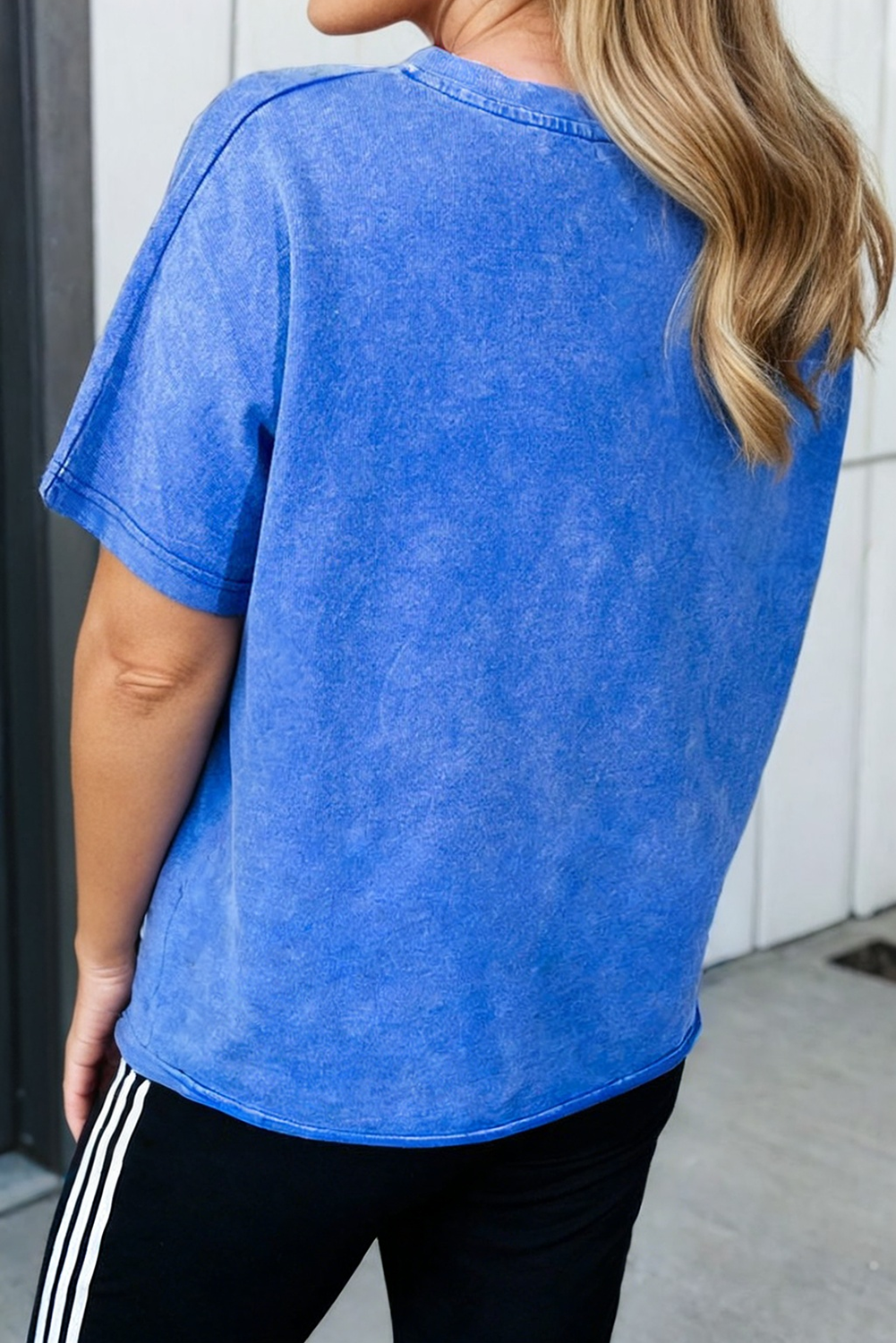 Star Patched Mineral Washed Tee