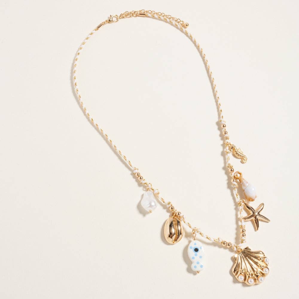 18 Inch Beach Charms Pendant Necklace