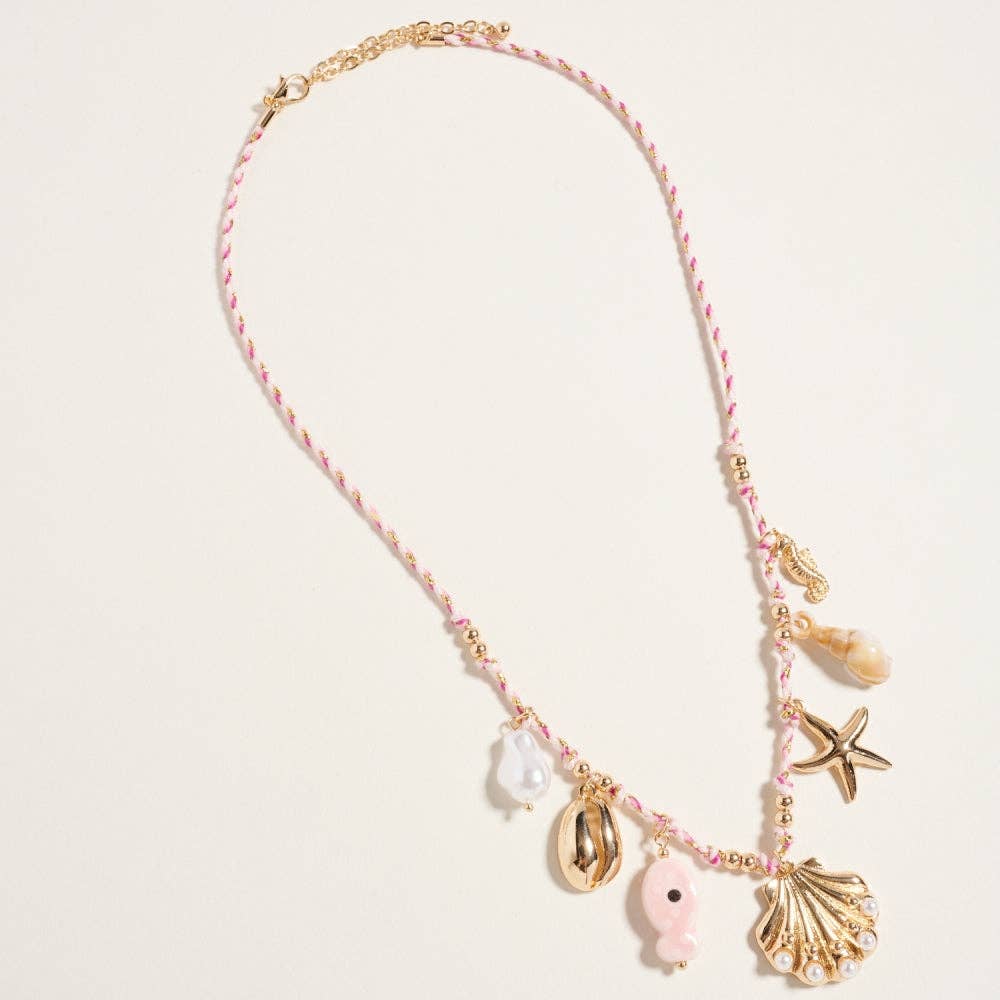 18 Inch Beach Charms Pendant Necklace