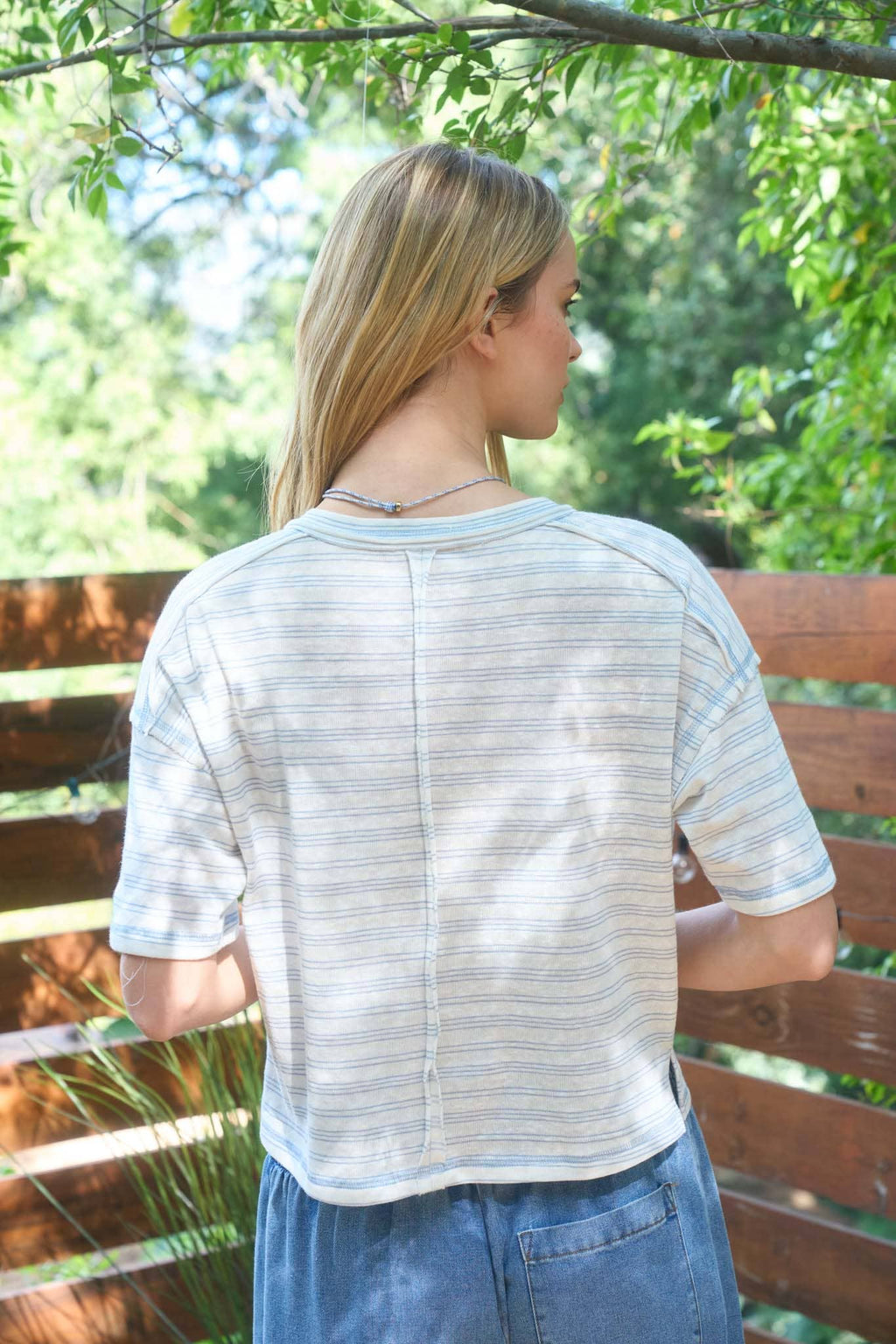 Striped Henley Top