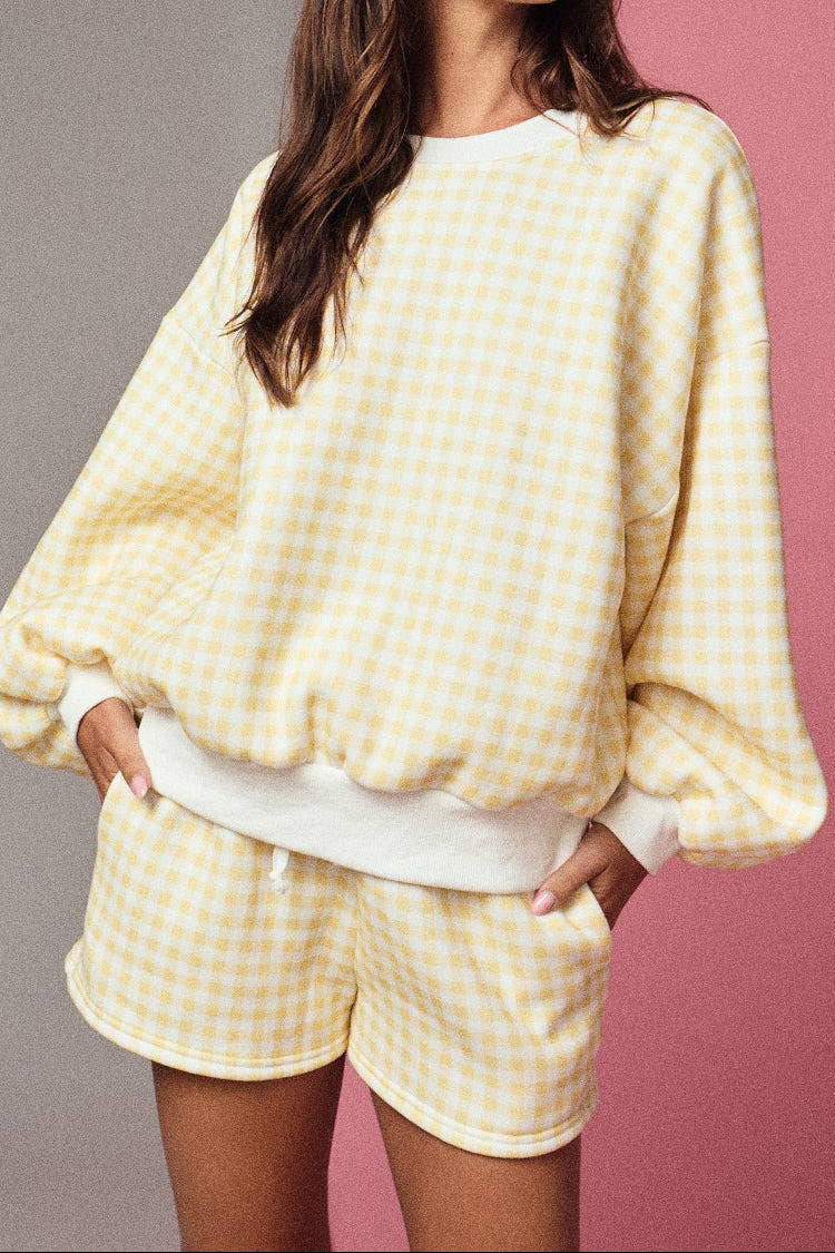 Gingham Lounge Set