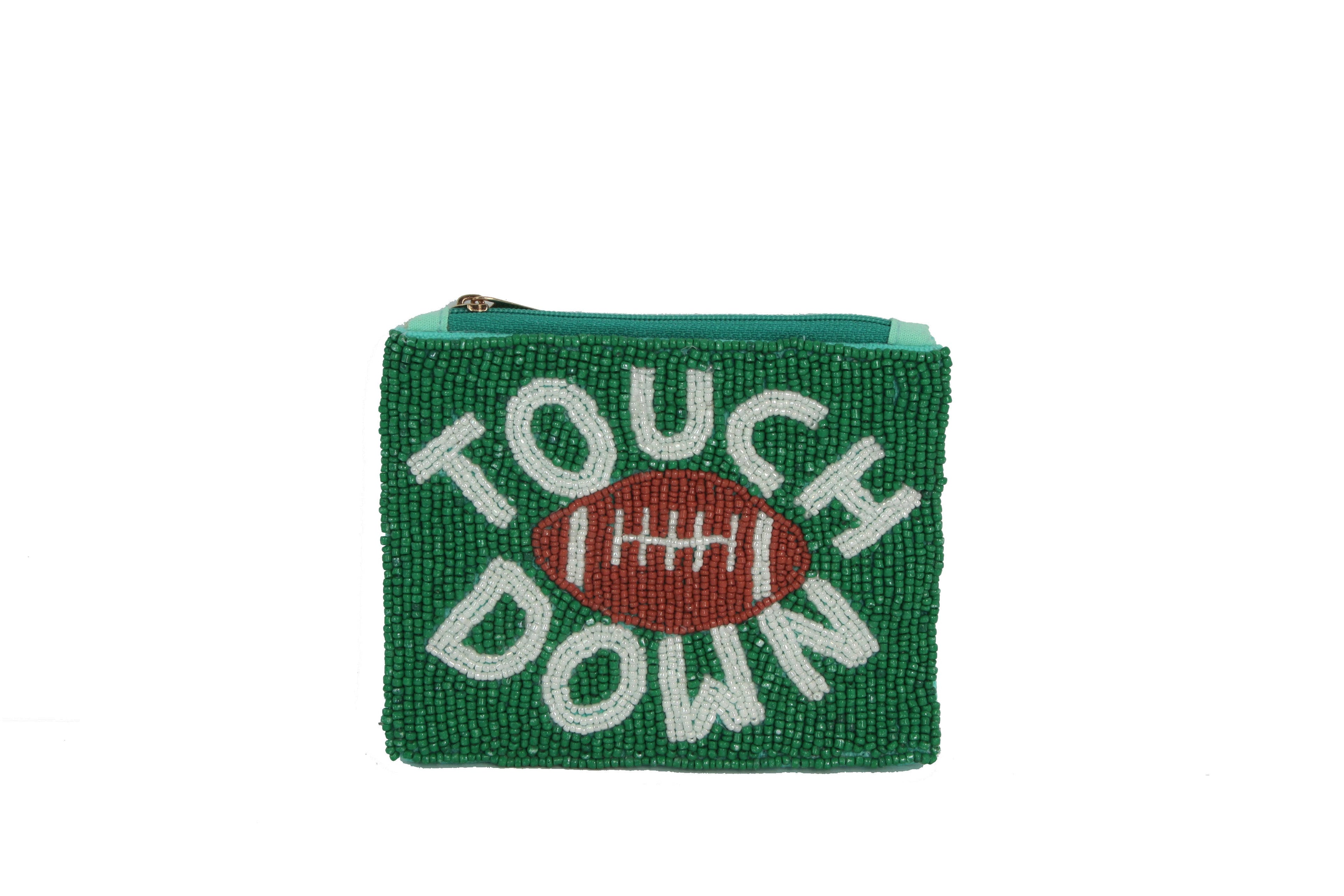 Beaded Touch Down Coin Purse