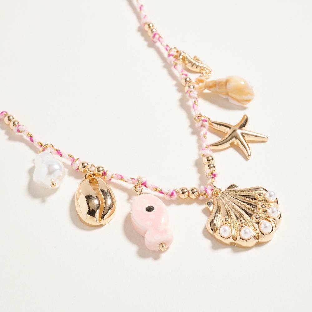 18 Inch Beach Charms Pendant Necklace