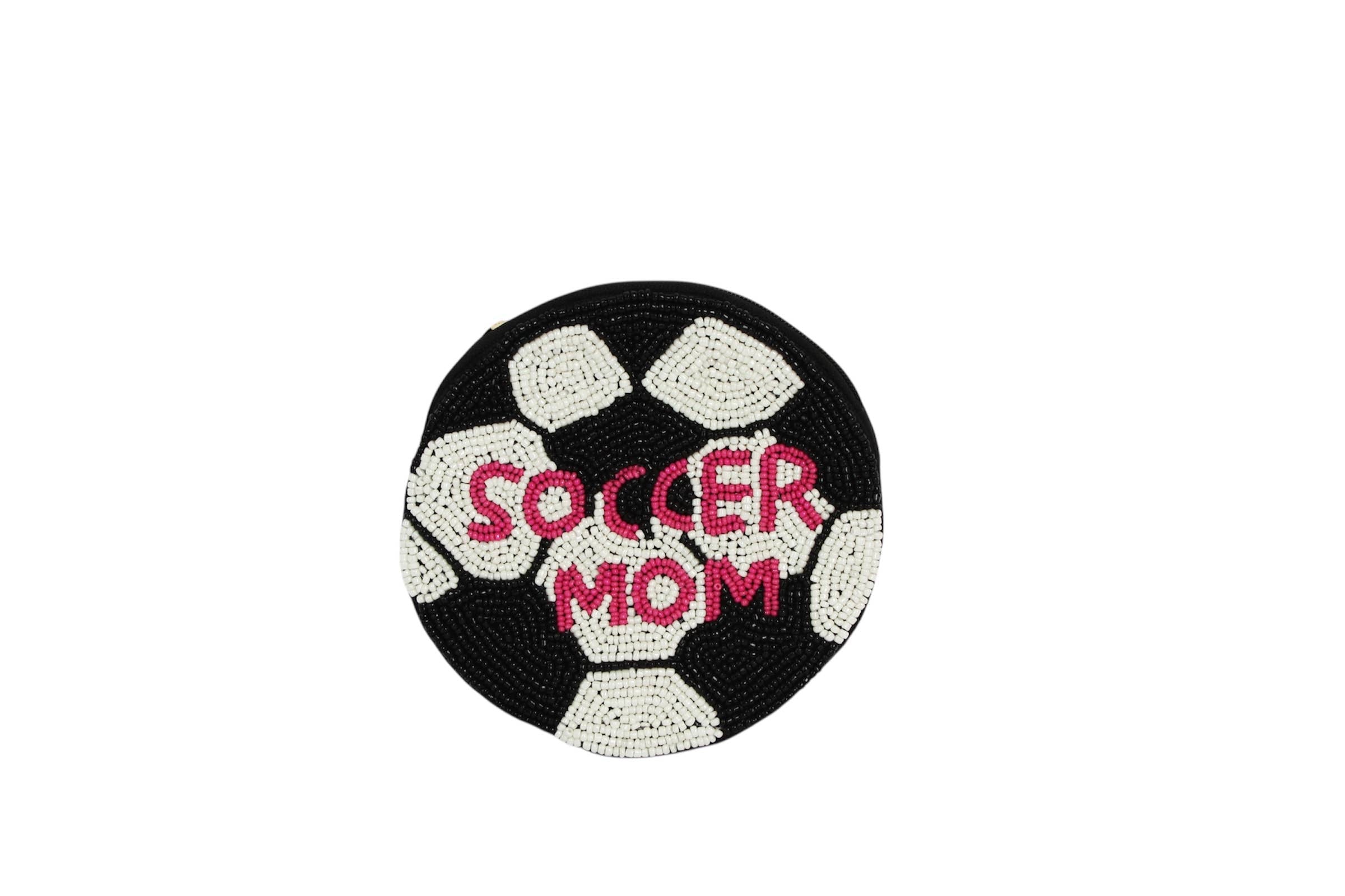 Beaded Soccer Ball Coin Purse