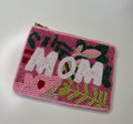Beaded Mom Coin Purse