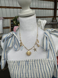 18 Inch Beach Charms Pendant Necklace
