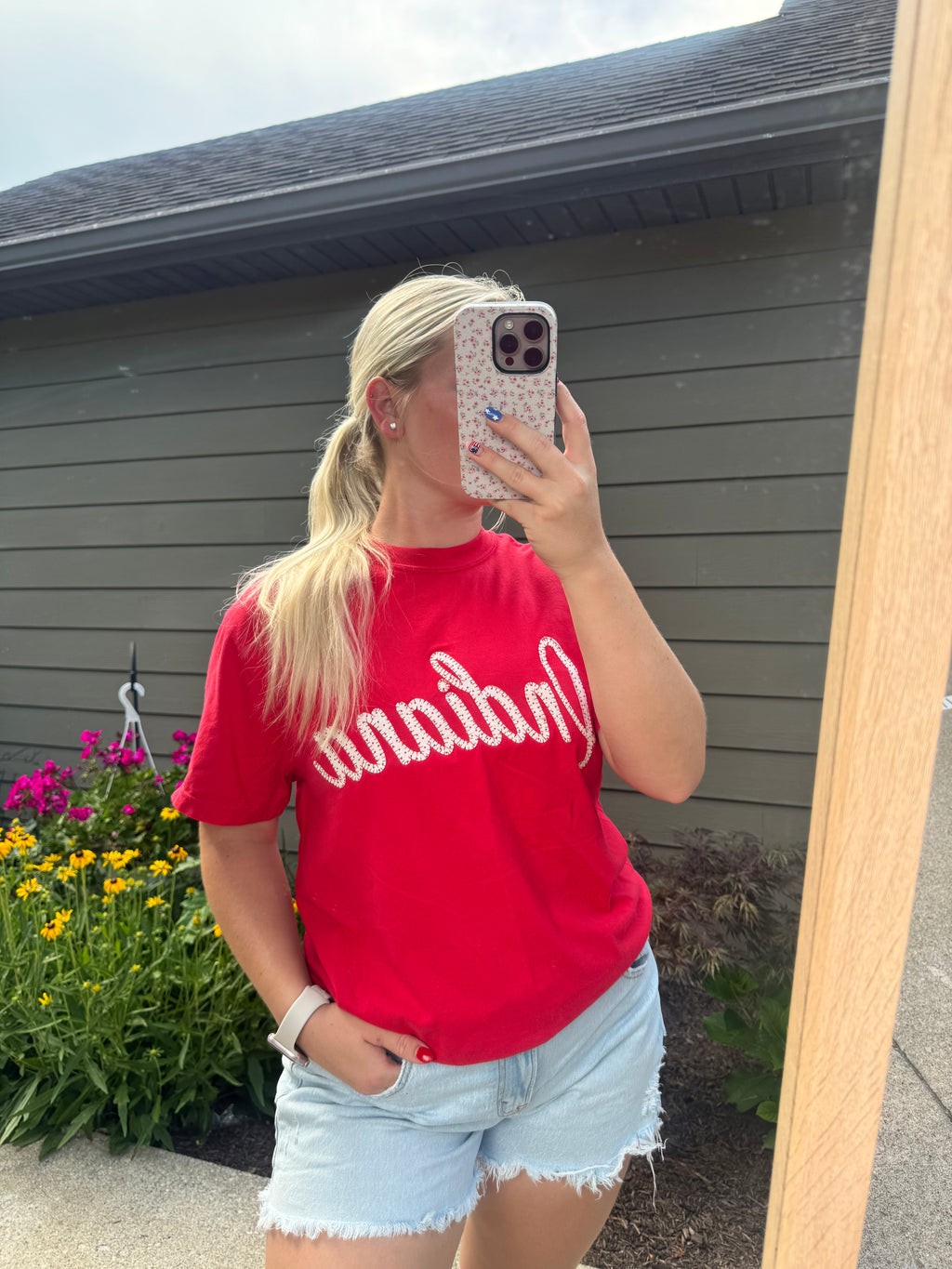 Embroidered Polka Dot Indiana Top