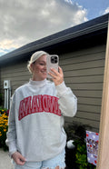 Embroidered Indiana Gingham Mockneck