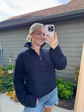 Frankie Half Zip Cable Knit Sweater
