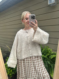 Fuzzy Knit Button Down Sweater