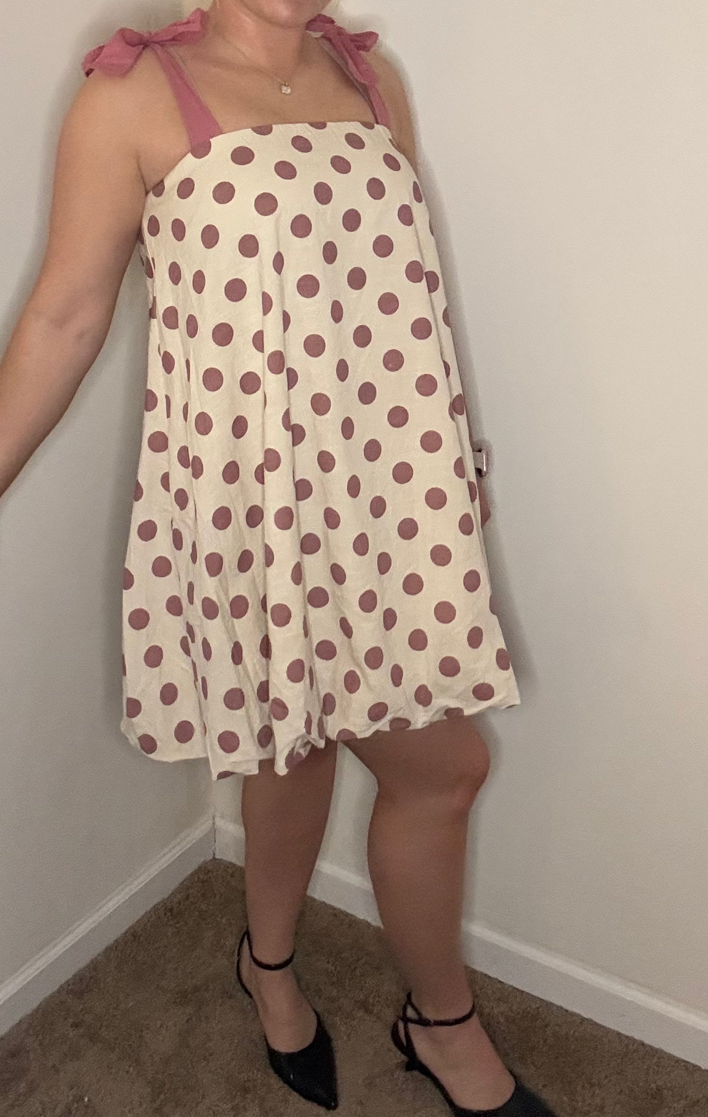 Polka-dot Mini Dress