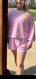 Striped Knit Set