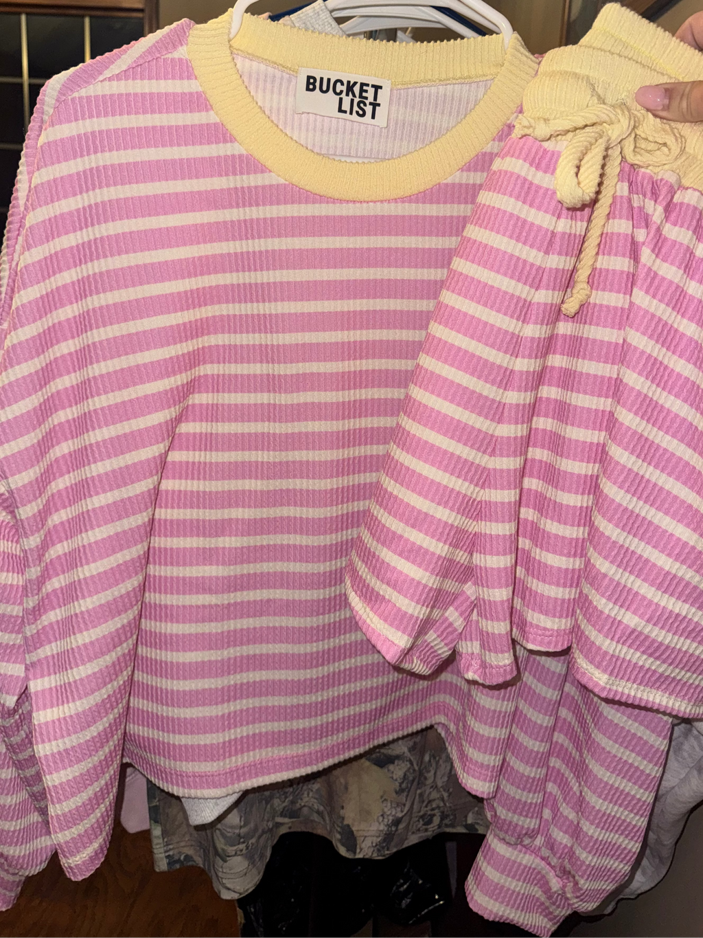 Striped Knit Set