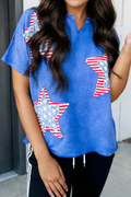 Star Patched Mineral Washed Tee