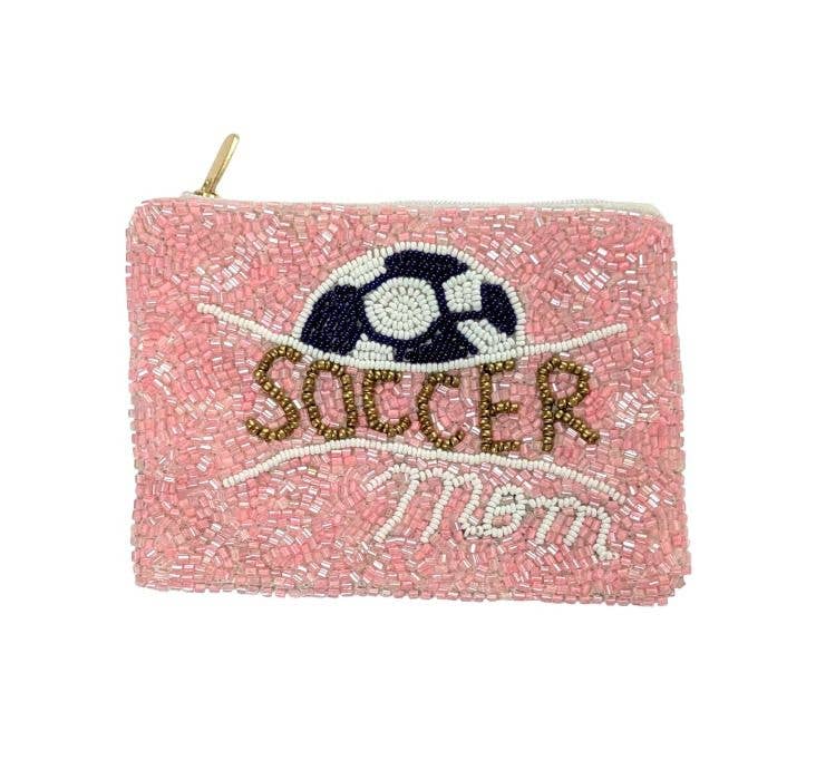 Beaded Soccer Mom Coin Purse