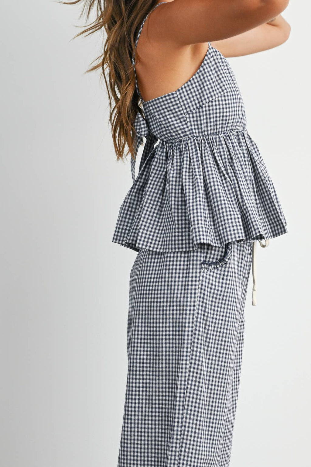 Gingham Bow Top