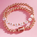 Football Beaded Bracelets