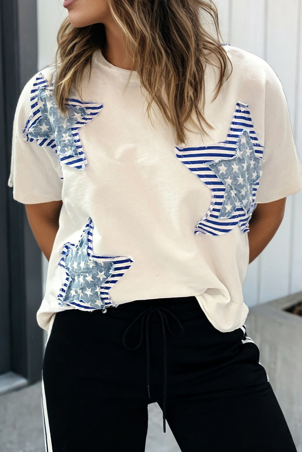 Star Patched Mineral Washed Tee