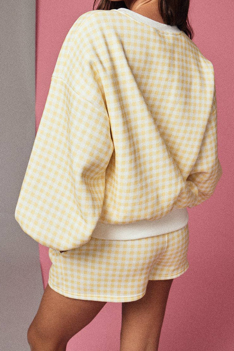 Gingham Lounge Set